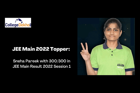 Sneha Pareek Scores 300/300 in JEE Main Result 2022 Session 1