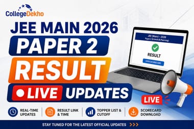 JEE Main 2026 Paper 2 Result LIVE Updates