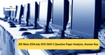 JEE Main 20th July 2021 Shift 2 Question Paper Analysis, Answer Key, Solutions
