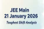 JEE Main 21 January 2026 Toughest Shift Analysis