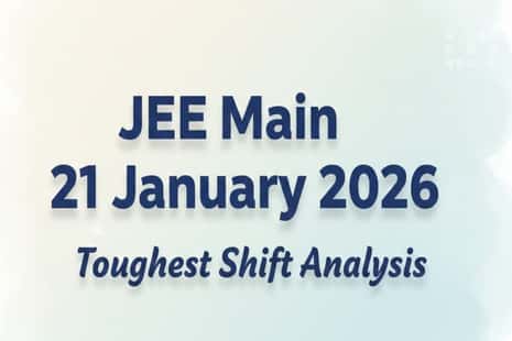 JEE Main 21 January 2026 Toughest Shift Analysis