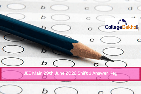 JEE Main 29th June 2022 Shift 1 Answer Key