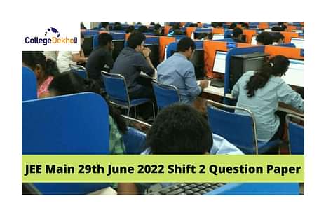 JEE Main 29th June 2022 Shift 2 Question Paper