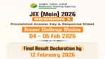 JEE Main Answer Key 2026 Session 1 LIVE Updates