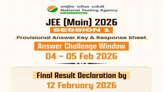 JEE Main Answer Key 2026 Session 1 (OUT) LIVE Updates: Response sheet ...