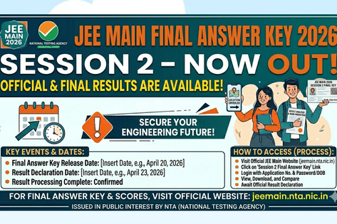 JEE Main Final Answer Key 2026 Session 2 OUT: Shift-wise List of ...