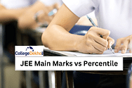 जेईई मेन मार्क्स वर्सेस पर्सेंटाइल 2025 (JEE Main Marks vs Percentile 2025 in Hindi)