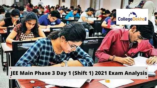 JEE Main 2021 Phase 3 Day 1 (Shift 1) Exam Analysis by FIITJEE