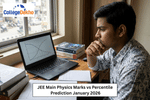JEE Main Physics Marks vs Percentile Prediction January 2026