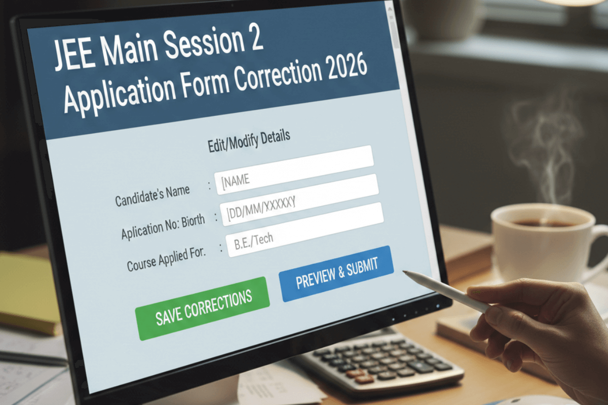 JEE Main Session 2 Application Form Correction 2026 Dates Announced