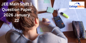 JEE Main Shift 1 Question Paper 2026 January 22