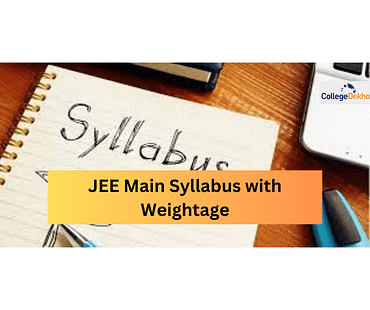 JEE Main Syllabus with Weightage