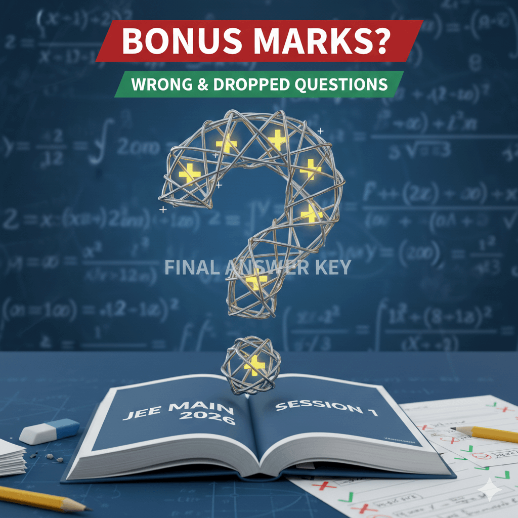 Shift-wise List of Questions Expected to be Dropped from JEE Main 2026 Session 1 Final Answer Key: Will bonus marks be awarded?