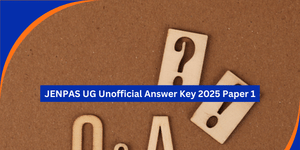 JENPAS UG Unofficial Answer Key 2025 Paper 1