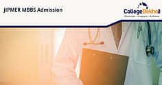 जिपमर एमबीबीएस एडमिशन 2024 (JIPMER MBBS Admission 2024): तारीख, सीट मैट्रिक्स, फीस, आवेदन, चयन प्रक्रिया यहां देखें