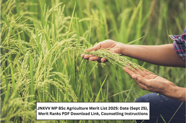 JNKVV MP BSc Agriculture Merit List 2025