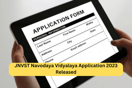 JNVST Navodaya Vidyalaya Application 2023