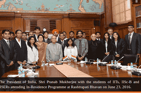President of India Meets Scholars of IITs, IISc and IISER