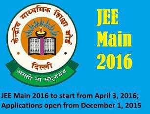 Admission Notice- JEE (main) – 2016