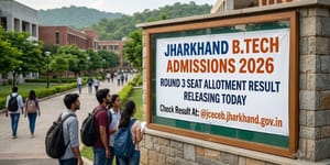 Jharkhand B.Tech 2026 Round 3 Seat Allotment Result Releasing Today @jceceb.jharkhand.gov.in