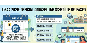 JoSAA 2026 Official Schedule Released: Check Round 1 Choice Filling and Seat Allotment Date
