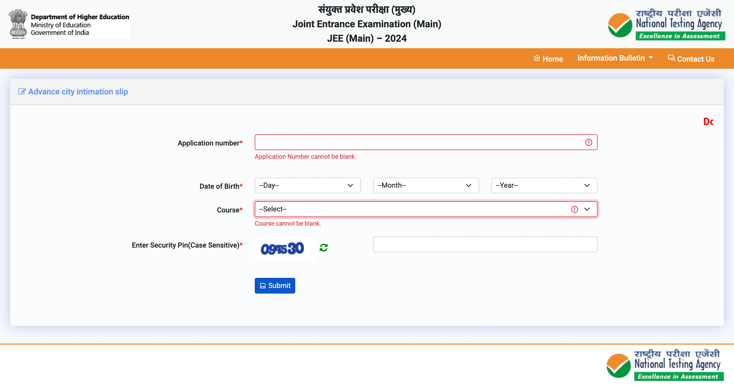 JEE Main Paper 1 City Intimation Slip 2024: Check Session 1 City ...