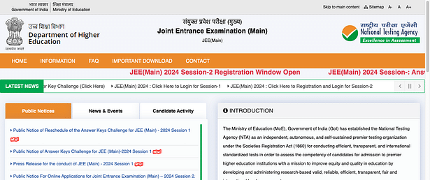 NTA JEE Mains Result 2024 Time: At what time JEE Main Result Session 1 will be declared?