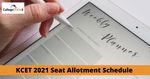 KCET 2021 Seat Allotment schedule