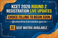 KCET 2026 Round 2 Option Entry Link Activated LIVE Updates: Last Date; Seat Matrix Released