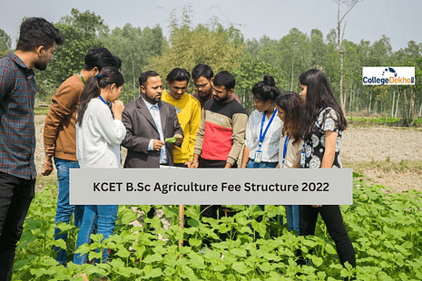 KCET B.Sc Agriculture Fee Structure 2022