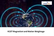 KCET Magnetism and Matter Weightage 2025
