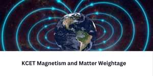 KCET Magnetism and Matter Weightage 2025