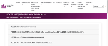 Karnataka PGCET 2023 Result