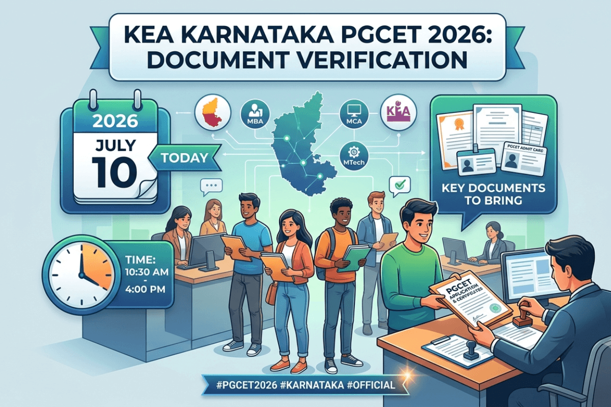 KEA Karnataka PGCET 2026 Document Verification Scheduled for Today: Process Guidelines and Essential Instructions for Candidates