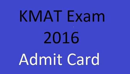 KMAT September 2016 Admit Cards Out