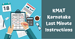 KMAT Karnataka 2024 PBT Test Guidelines