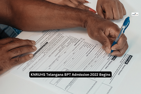 KNRUHS Telangana BPT Admission 2022 Begins: Check Dates, Registration Process