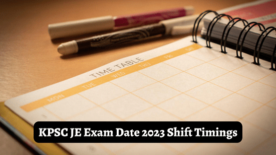 KPSC JE Exam Date 2023 Shift Timings