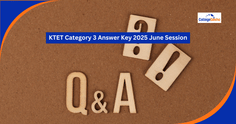 KTET Category 3 Answer Key 2025 June Session