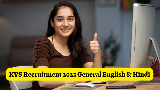 KVS Recruitment 2023 General English & Hindi