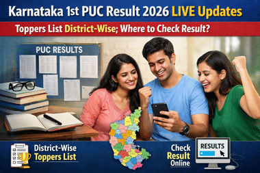 Karnataka 1st PUC 2026 Result (OUT) LIVE Updates: Toppers List District-Wise; Link to be Activated Soon