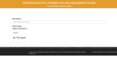 Karnataka 2nd PUC Result Link 2026 ACTIVE