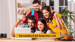 Karnataka B.Ed Selection List