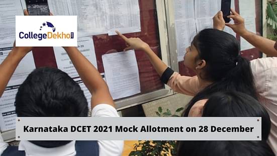 Karnataka DCET Mock Allotment 2021 (Dec 28) - Check Your Trial Allotment Status