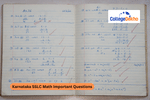 Karnataka SSLC Math Important Questions 2026