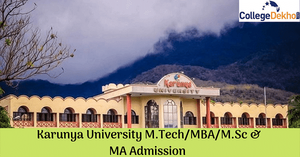 M.Tech, M.Sc, MBA Course Admission at Karunya University