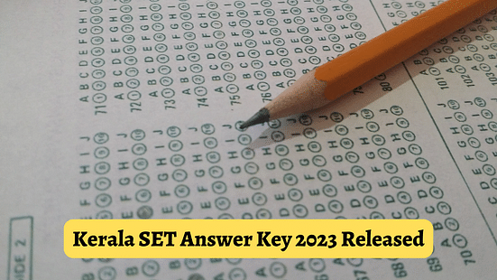 Kerala SET Answer Key 2023