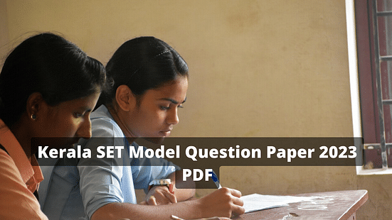 Kerala SET Model Question Paper 2023