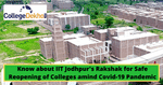 Know about IIT Jodhpur's Rakshak for Safe Reopening of Colleges amind Covid-19 Pandemic