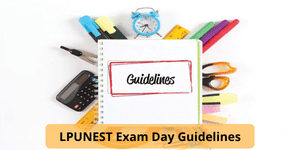 LPUNEST 2026 Exam Day Guidelines